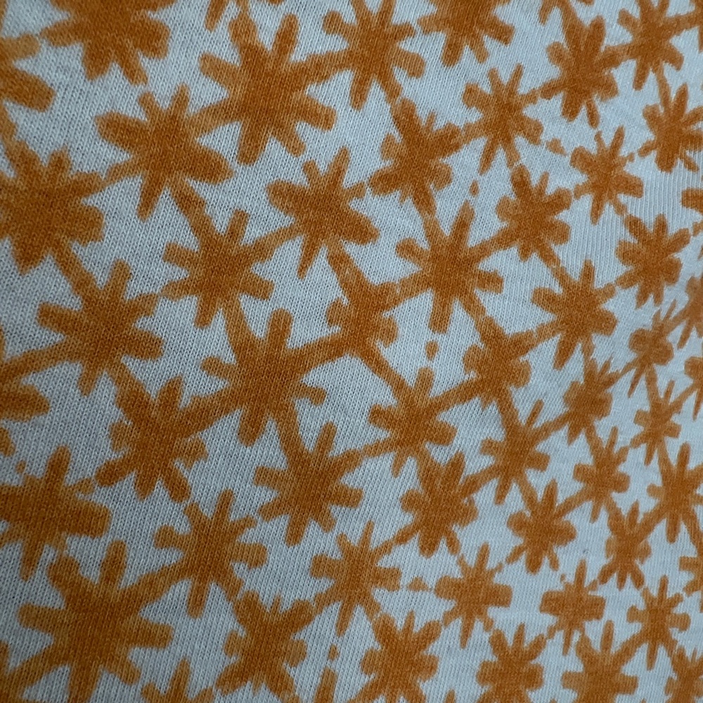 White Orange Print Tank Size XL - Picture 3 of 5